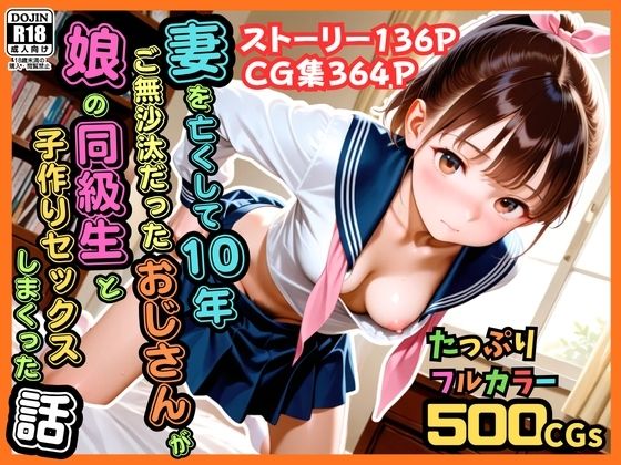 【500枚】妻を亡くして10年ご無沙汰だったおじさんが娘の同級生と子作りセックスしまくった話【女子校生】ーピストン工房 21